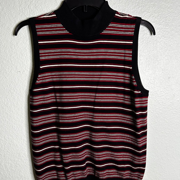 Anne Klein High neck sweater tank - Picture 2 of 3